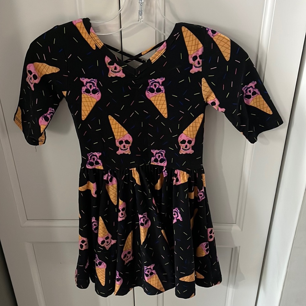 Dot Dot Smile Skeleton ice cream dress size 3/4